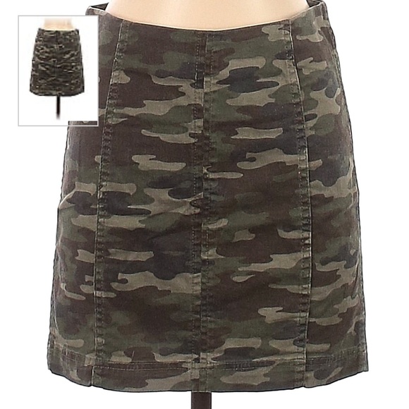 Jupe Crayon Camouflage FREE PEOPLE - Taille 0 (NWT) - Neuve Avec étiquettes - $60 Valeur